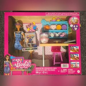 Brand New in Box Barbie Self care Kit dough set